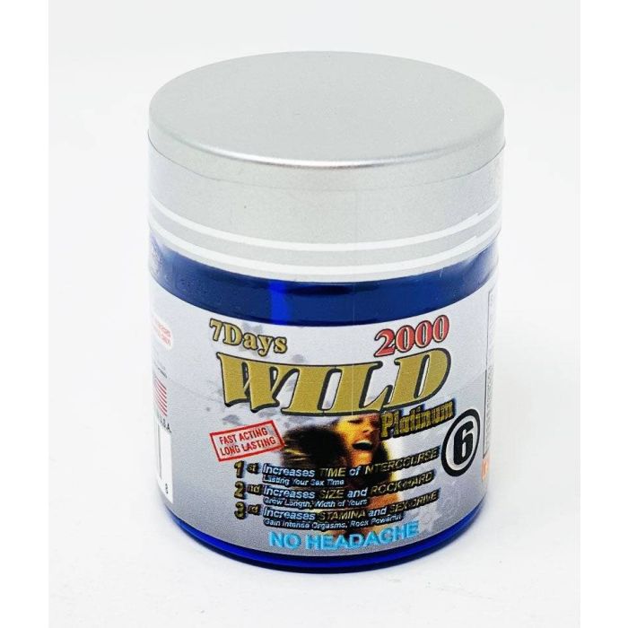 Wild Platinum 2000mg Triple Maximum Male Enhancement 6 Pill Bottle - supplemynts.com