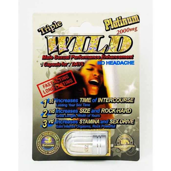 Wild Platinum 2000mg Triple Maximum Sexual Enhancement Pill - supplemynts.com