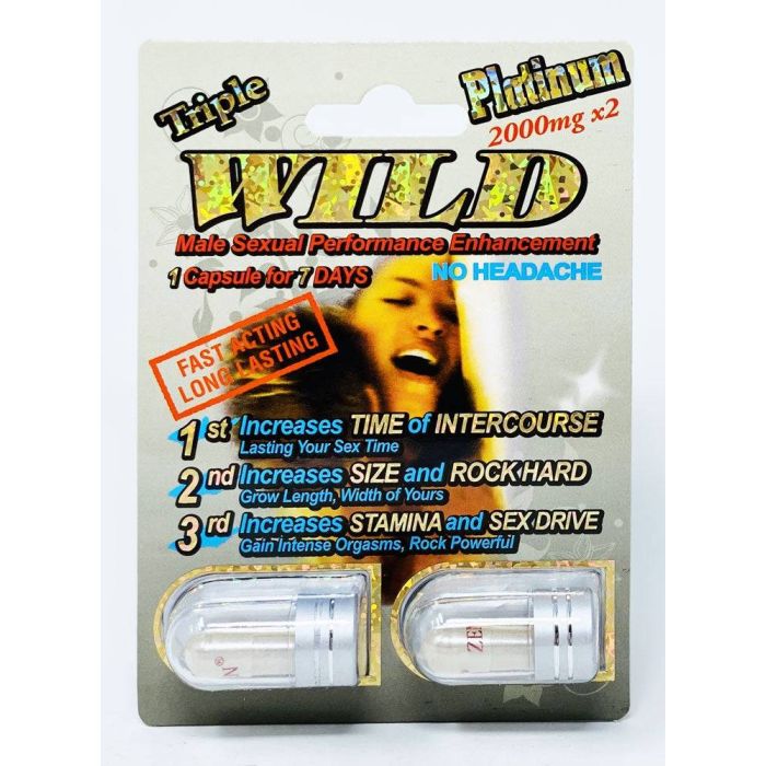 Wild Platinum Double 2000mg Triple Maximum Male Enhancement Pills - supplemynts.com