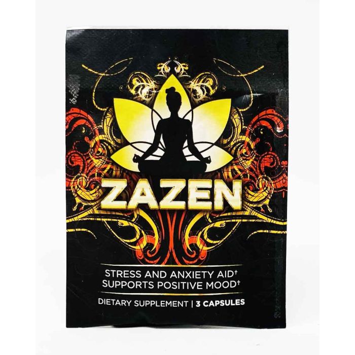 Zazen Stress and Anxiety Aid Dietary Supplement 3 Caps Pack - supplemynts.com