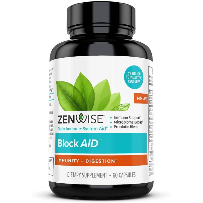 Zenwise Block Aid Immunity Digestion Support Supplement 60 Caps - supplemynts.com