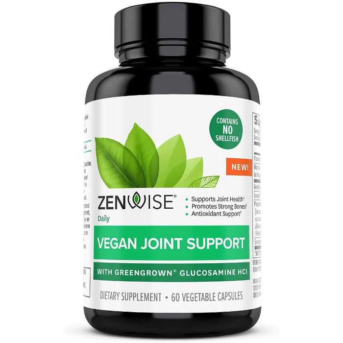 Zenwise Daily Vegan Joint Support Greengrown Glucosamine Hci 60 Caps - supplemynts.com