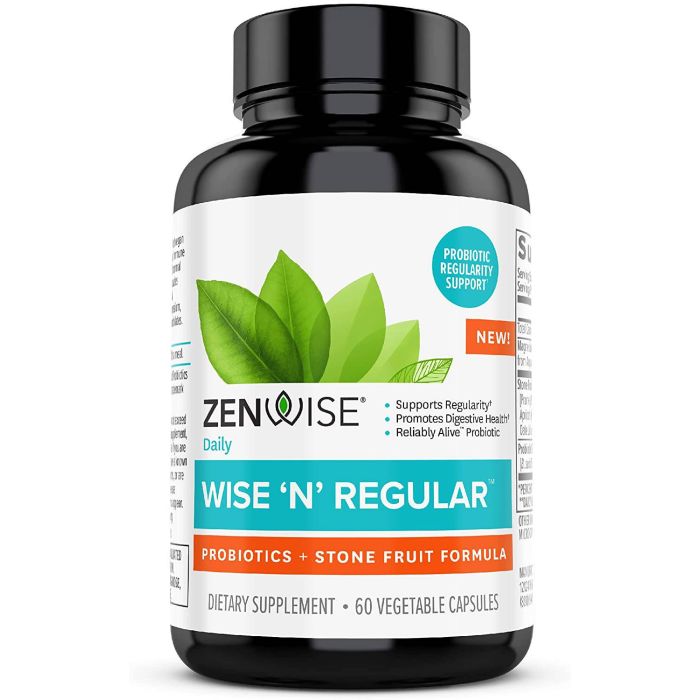Zenwise Daily Wise N Regular Probiotics Stone Fruit Formula 60 Caps - supplemynts.com