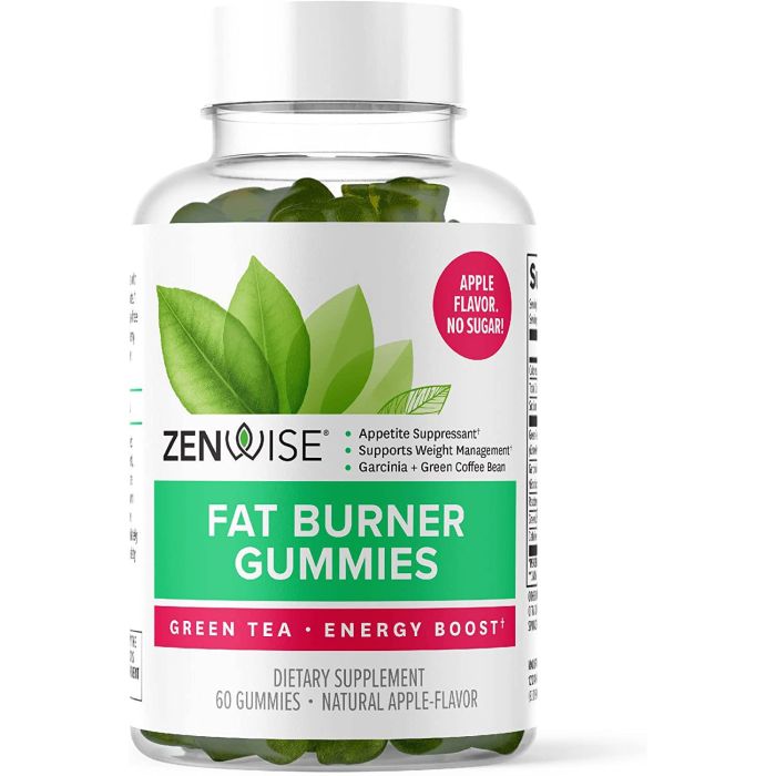 Zenwise Fat Burner 60 Gummies Apple Flavor Green Tea Extract - supplemynts.com