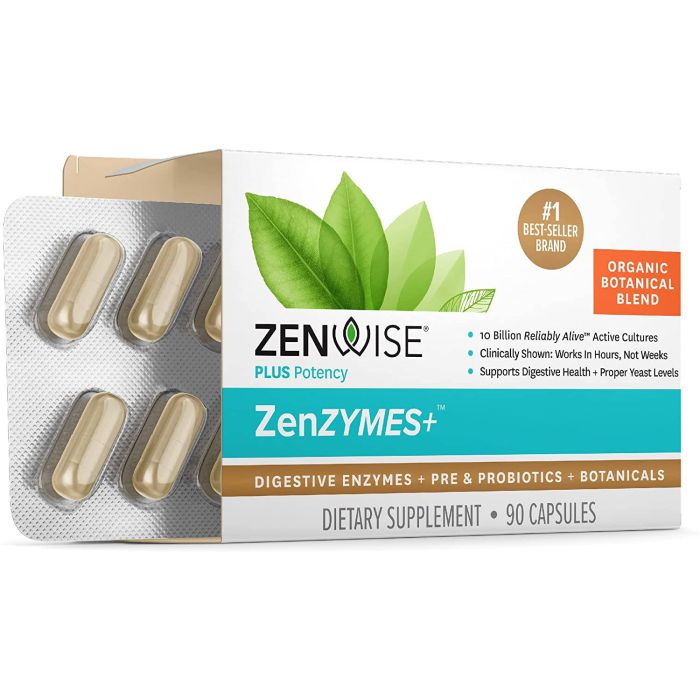 Zenwise Plus Potency Zenzymes Women's Organic Probiotic Blend 90 Caps - supplemynts.com