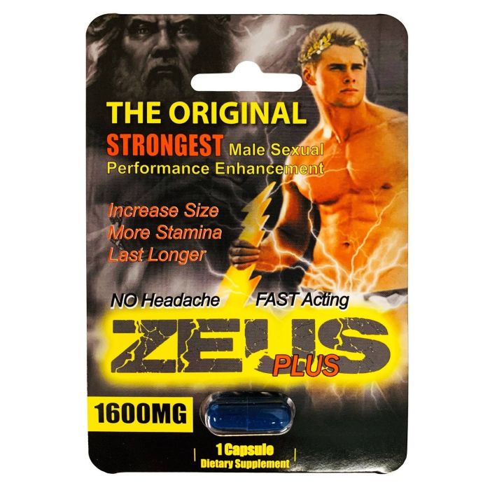 Zeus 1600mg Strongest Male Sexual Performance Enhancement Pill - supplemynts.com