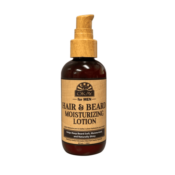 OKAY Men Beard & Hair Moisturizing Lotion 4oz / 118ml - supplemynts.com