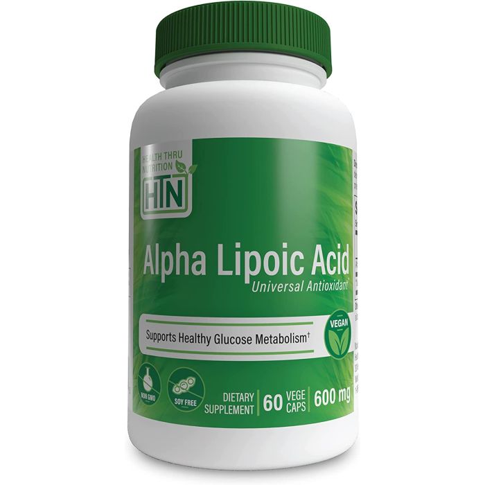 HTN Alpha Lipoic Acid Universal Antioxidant 600mg 60 Caps Vegan - supplemynts.com