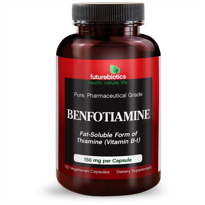 Futurebiotics Benfotiamine 150mg 120 Capsules Vitamin B1 Supplement - supplemynts.com