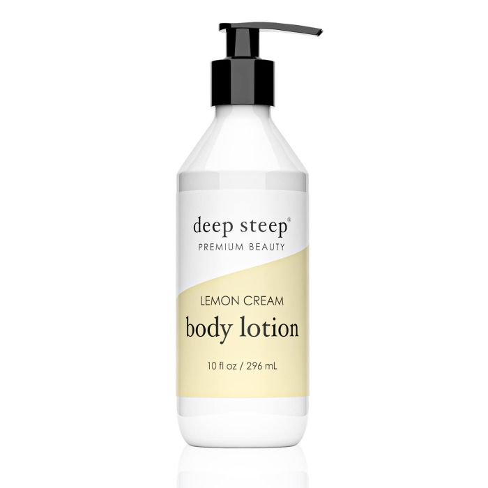 Deep Steep Premium Beauty Vegan Lemon Cream Body Lotion 10 Oz - supplemynts.com
