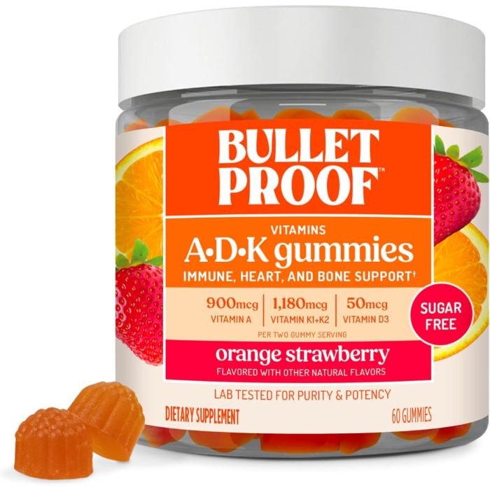 Sugar-Free Orange Strawberry Multivitamin Gummies Front Label View