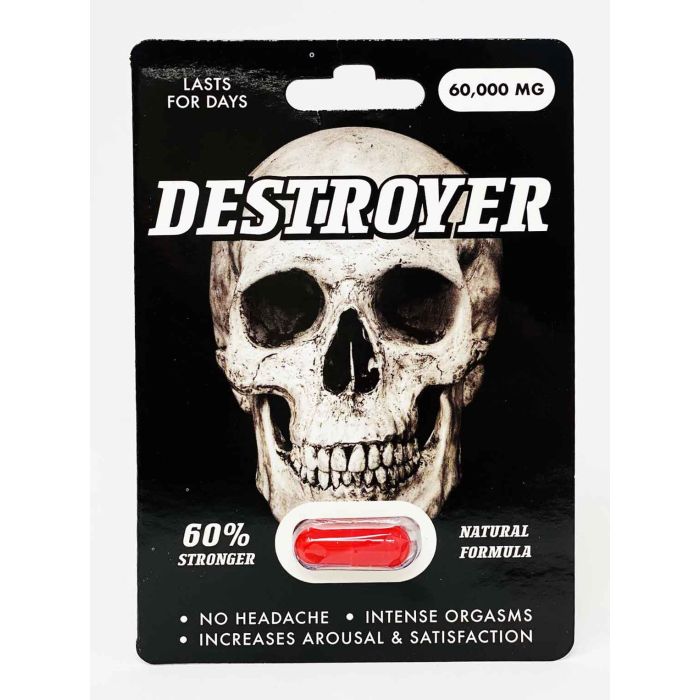 Destroyer 60000mg Male Enhancement Red Pill - supplemynts.com