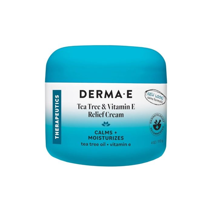 DERMA E soothing tea tree lotion with vitamin E for sensitive, itchy skin
