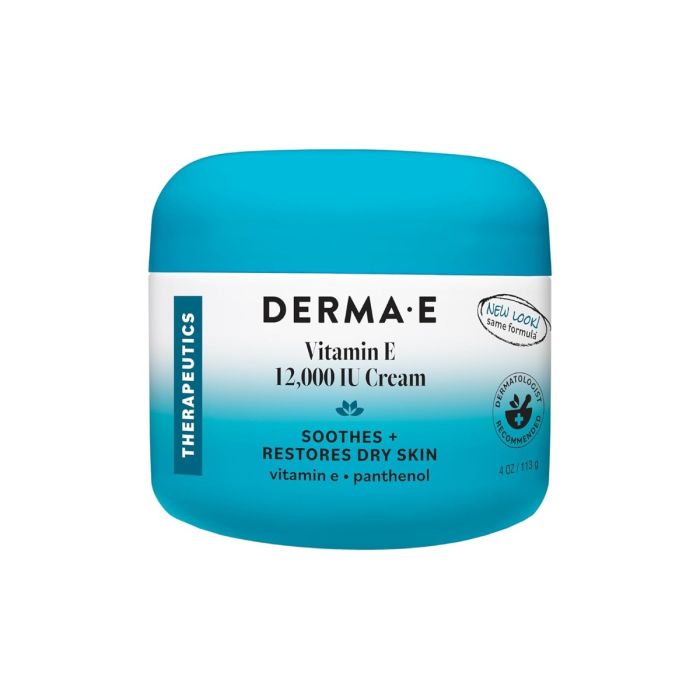 DERMA E deeply moisturizing face and body cream with vitamin E