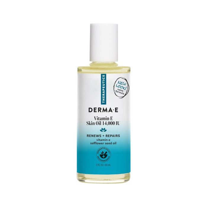 DERMA E moisturizing skin oil for the face, body, cuticles and dry areas