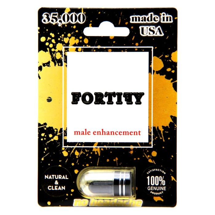 Discreet Fortify 35000 Male Performance Black Pill Packaging