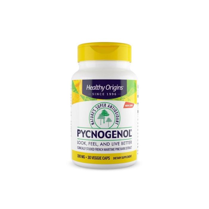 Healthy Origins Pycnogenol 100mg Veggie Capsules Natural Antioxidant ...