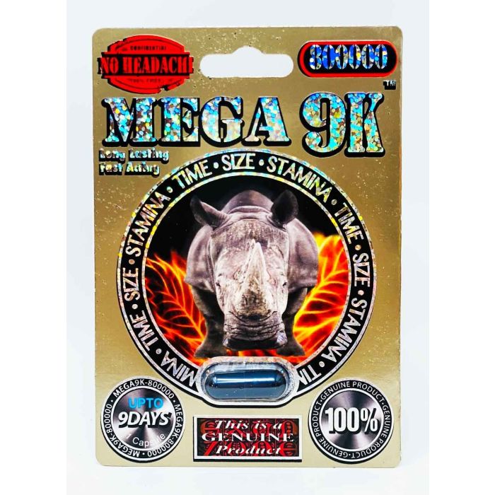 Dr Rhino Black Pill Mega 9K 800000 Male Sexual Enhancement - supplemynts.com