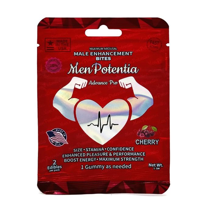 Cherry-flavored male libido booster gummies for performance enhancement and stamina support