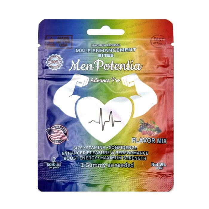Men Potentia Flavor Mix Male Enhancement Bites, Halal Certified and Gelatin Free