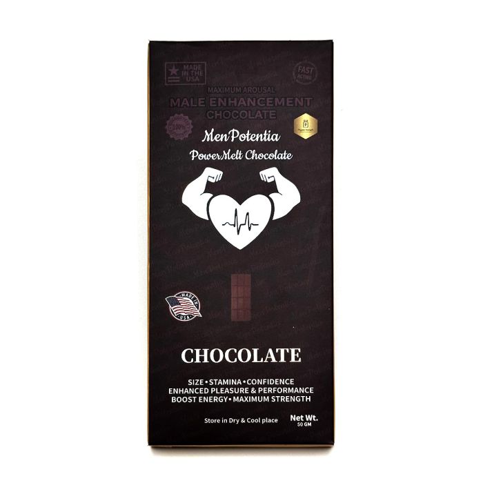Men Potentia Power Melt Chocolate Male Enhancement Bar with Ashwagandha.