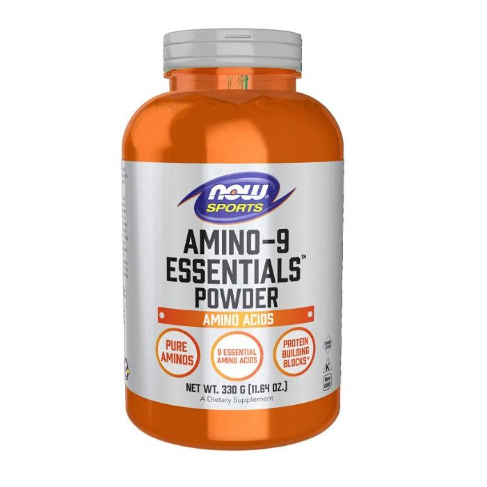 NOW Sports Amino-9 Essentials Powder 330 G Protein Building Blocks - supplemynts.com