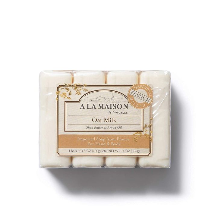 A La Maison Oat Milk Natural Moisturizing Hand Bar Soap 4 Ct 3.5 Oz - supplemynts.com