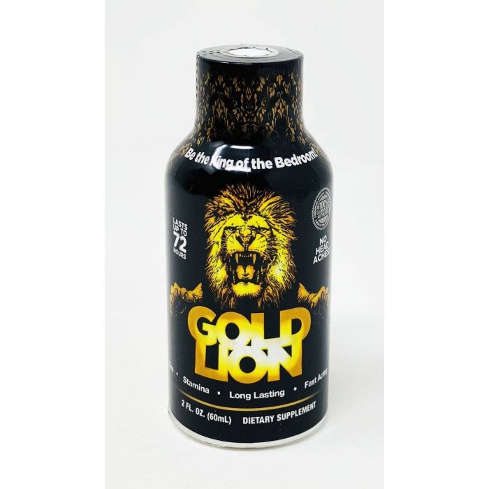 Gold Lion Shot 5000mg Male Enhancement 2 Oz Liquid - supplemynts.com