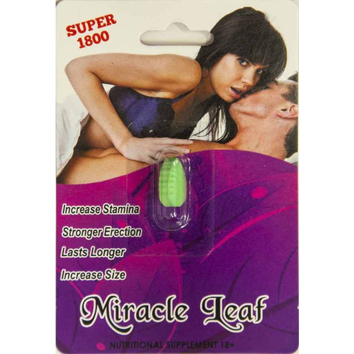 Miracle Leaf Super 1800 The Ultimate Male Enhancement 72 Hours - supplemynts.com