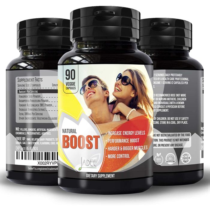 Natural Boost Jadee Male Enhancing Pills 90 Veggie Capsules - supplemynts.com