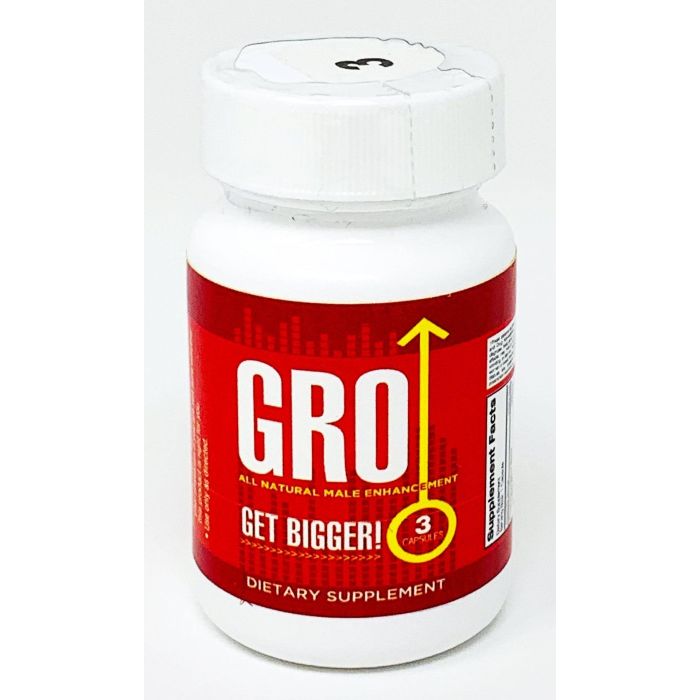 Gro Get Bigger All Natural Enhancement 3 Pill Bottle - supplemynts.com