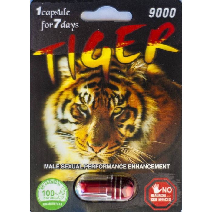 Tiger 9000 Genuine 7 Day Male Sexual Performance Enhancer 1 Pill - supplemynts.com
