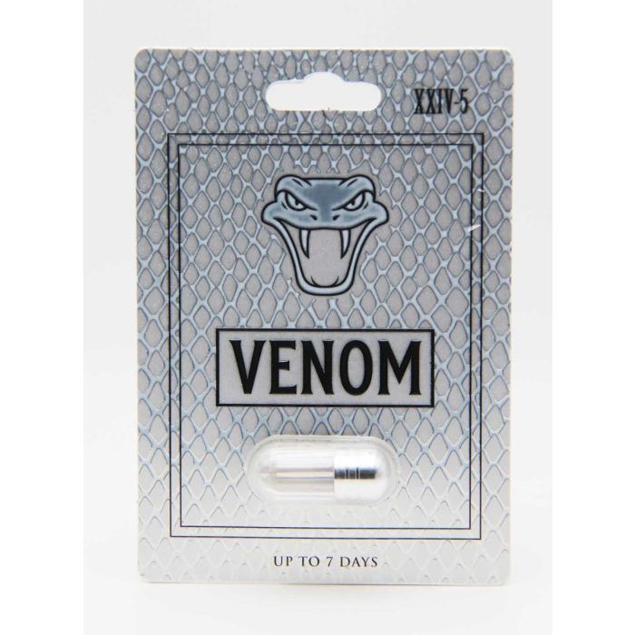 Venom XXIV-5 energy stamina and libido support capsule packaging