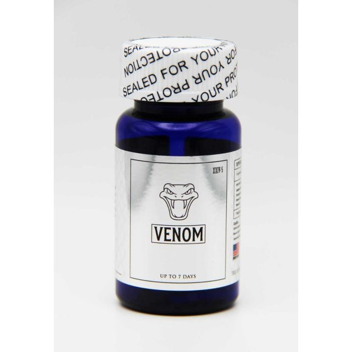 Venom XXIV-5 energy stamina and libido support capsule bottle