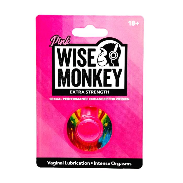 Wise Monkey women's sexual enhancer, boosting libido, confidence, and pleasure with a natural formula.
