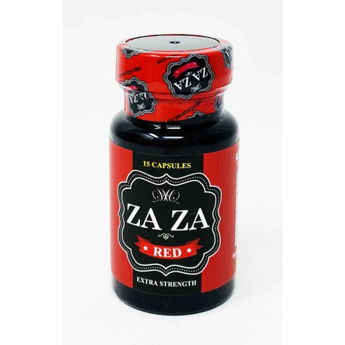 Za Za Red Extra Strength 700mg Energy 15 Pills Bottle - supplemynts.com