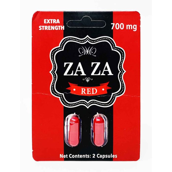 Za Za Red Extra Strength 700mg Energy 2 Pills Pack - supplemynts.com
