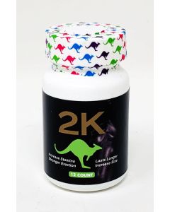 2k Kangaroo Green Male Enhancements 12 Pills Bottle - supplemynts.com
