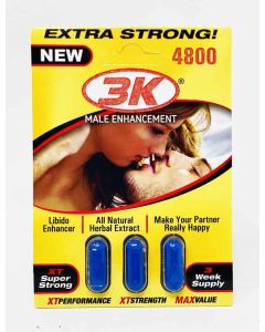 3 KO Blue New 4800 Herbal Male Enhancement 3 Pills - supplemynts.com