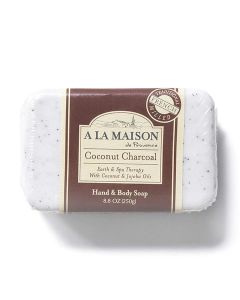 A LA MAISON Coconut Charcoal Bar Moisturizing Hand Soap 8.8 Oz