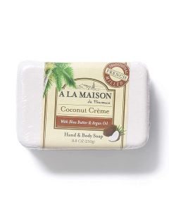 A LA MAISON Coconut Creme Bar Moisturizing Hand Body Soap
