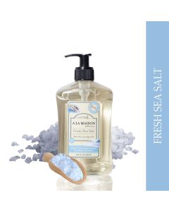 A La Maison Fresh Sea Salt Liquid Hand Soap 16.9 Oz Bottle