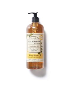 A La Maison Honeysuckle Hydrating Body Wash 25.36 Oz Shower Gel