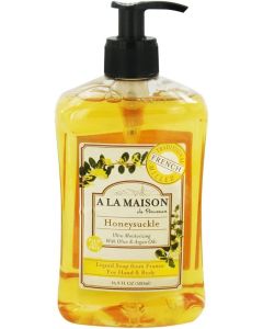 A La Maison Honeysuckle Liquid Hand Soap 16.9 Oz Bottle