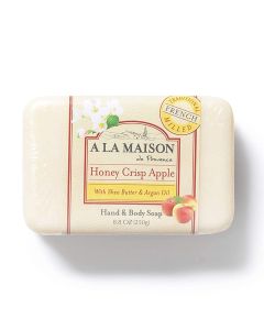 A La Maison Moisturizing Hand Body Soap Bar Honey Crisp Apple 8.8 Oz