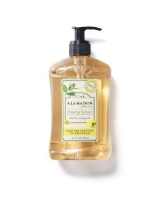 A La Maison Provence Lemon Liquid Hand Soap 16.9 Oz Bottle