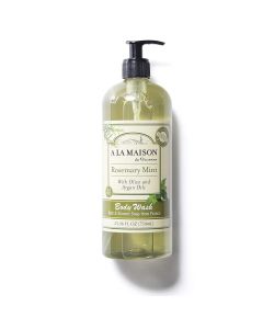 A La Maison Rosemary Mint Hydrating Body Wash 25.36 Oz Shower Gel