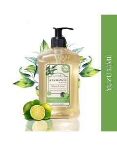 A La Maison Yuzu Lime Liquid Hand Soap 16.9 Oz Bottle