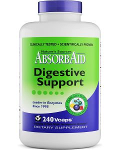 AbsorbAid Digestive Support Enzymes VCpas Vegan Non GMO - supplemynts.com