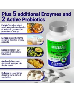 Absorbaid Platinum Super Digestive Blend VCaps Gluten Free Vegan
